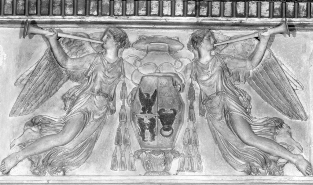 stemma Del Bufalo- Della Valle (rilievo, complesso decorativo) - ambito romano (